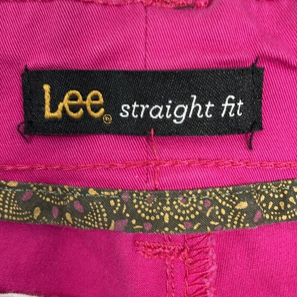 Lee Straight Fit Shorts Stretch Boysenberry Pink 4 - Picture 7 of 12